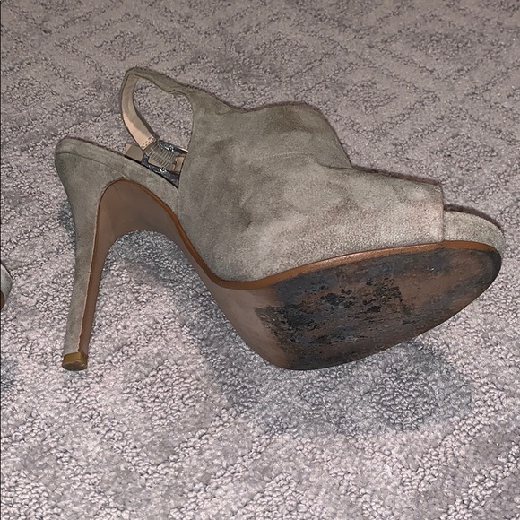 Tesori Grey Slingback Mules 7 - Picture 3 of 4